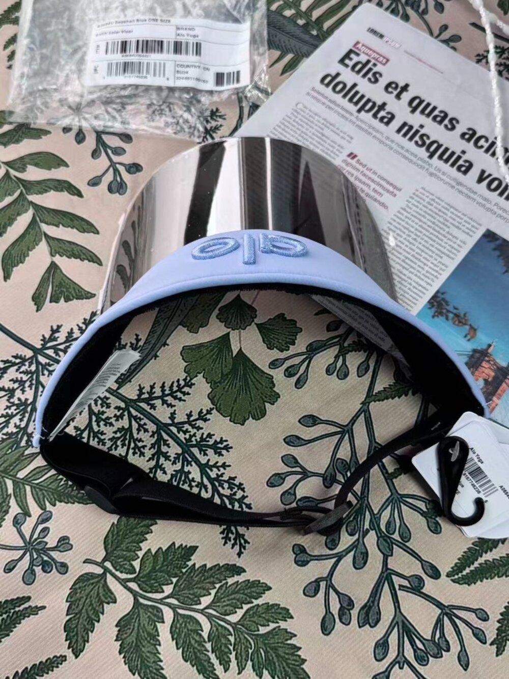 NWT Alo Yoga Airlift Solar Visor Light Provence Blue🔅🔅Tennis Golf Hat - Picture 4 of 6